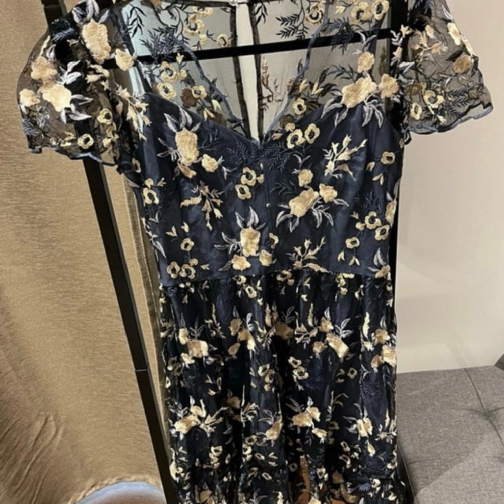 Gal Meets Glam Bridget Embroidered Dress